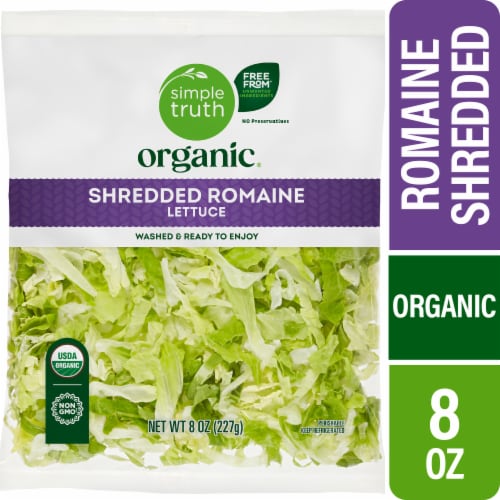 Simple Truth Organic® Shredded Romaine Lettuce Bag Perspective: front