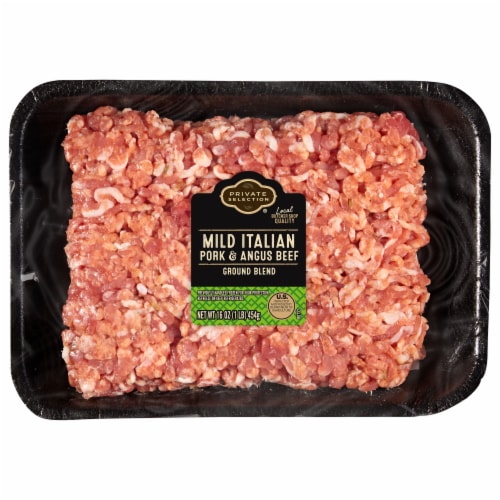 Private Selection® Mild Italian Pork & Angus Beef Ground Sausage Blend Perspective: front