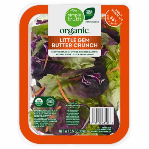 Simple Truth Organic® Little Gem Butter Crunch Salad Mix Perspective: front