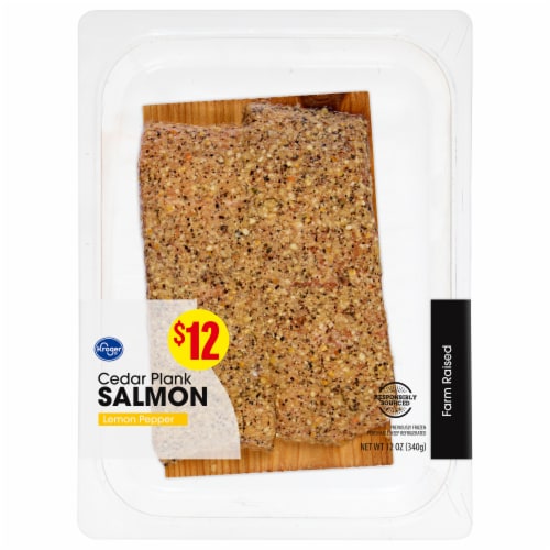 Kroger® Cedar Plank Salmon Perspective: front