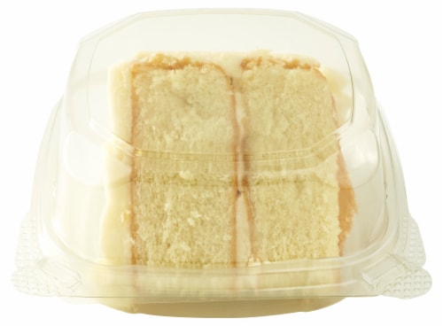 Private Selection Signature Classic White Cake Slice Perspective: front