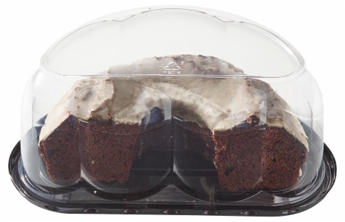 Bakery Fresh Half Chocolate Pudding Cake Perspective: front