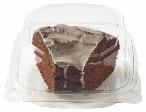 Bakery Fresh Chocolate Pudding Cake Slice Perspective: front