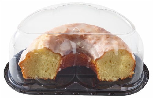 Bakery Fresh Half Vanilla Pudding Cake Perspective: front