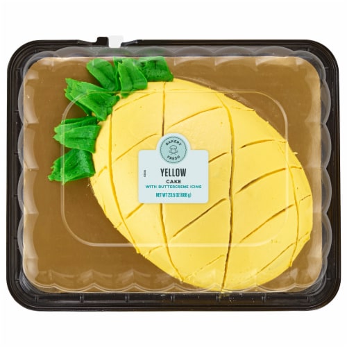 Bakery Fresh Summer Buttercreme Pineapple Cake Perspective: front