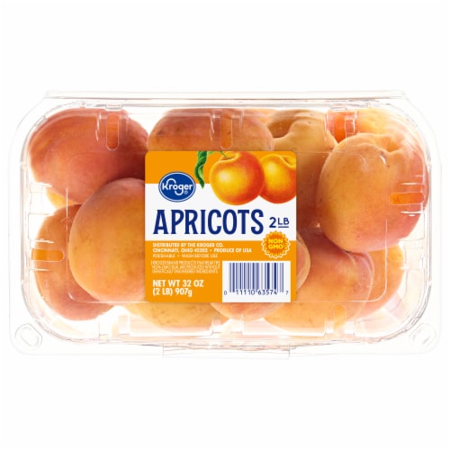 Kroger® Fresh Apricots in 2 LB Clamshell Perspective: front