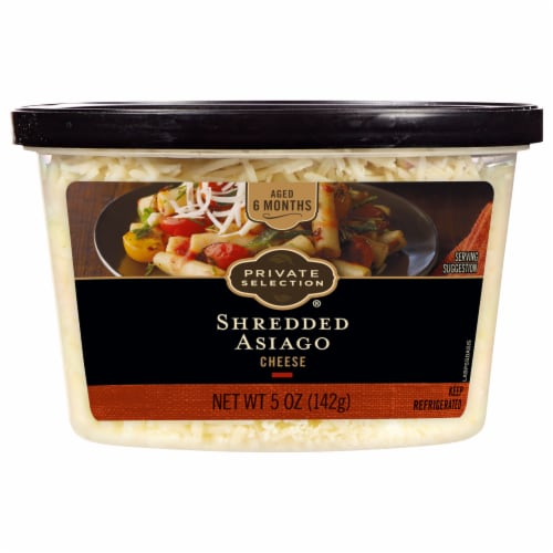 Shredded Asiago Cheese Perspective: front