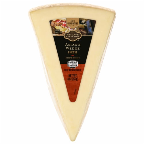 Private Selection® Asiago Wedge Cheese Perspective: front