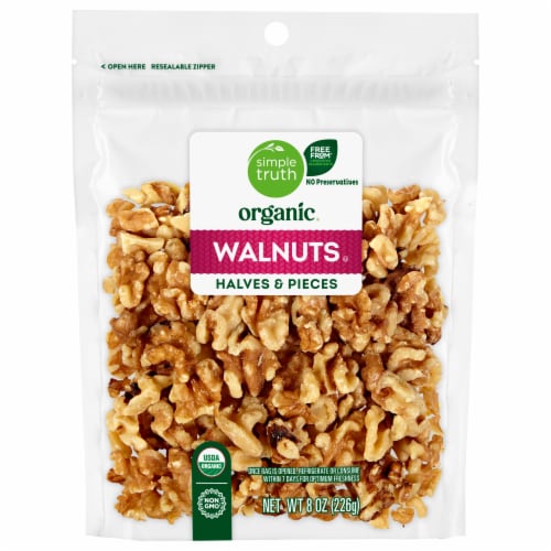 Simple Truth Organic Walnuts Halves & Pieces Perspective: front