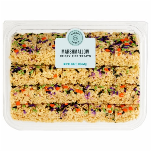 Bakery Fresh Marshmallow Crispy Rice Treats Perspective: front