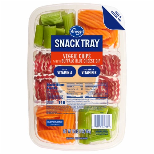 Kroger® Veggie Chips & Buffalo Dip Perspective: front