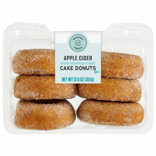 Bakery Fresh Authentic Apple Cider Cake Donuts Perspective: front