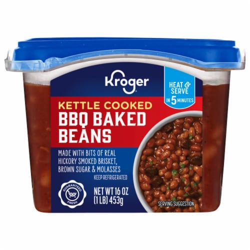 Kroger® Sweet & Smoky Flavor Kettle Cooked Baked Beans Perspective: front