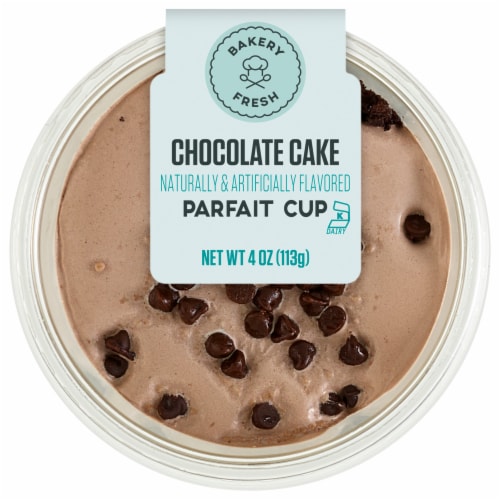 Bakery Fresh Chocolate Cake Parfait Perspective: front