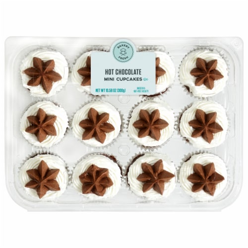 Bakery Fresh Hot Chocolate Mini Cupcakes Perspective: front