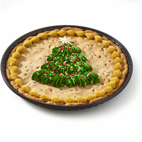 Kroger® Christmas Tree Colossal Chocolate Chip Cookie Perspective: front