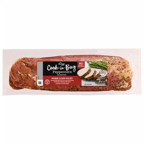 Kroger® Peppercorn Seasoned Pork Loin Filet Perspective: front