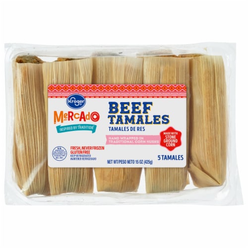 Kroger® Mercado Beef Tamales Perspective: front