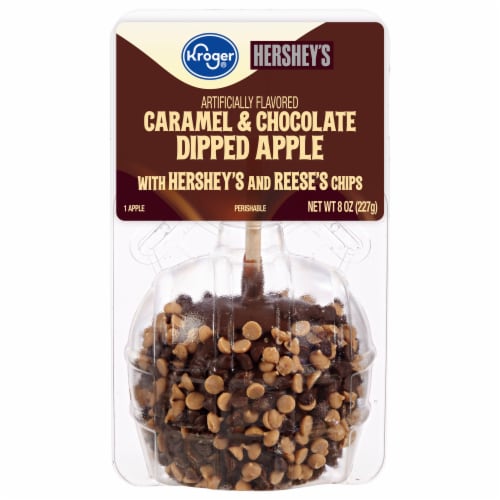 Kroger® Hershey's Caramel & Chocolate Dipped Apple Perspective: front