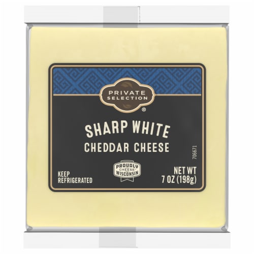 Private Selection® Sharp White Cheddar Block Cheese Perspective: front