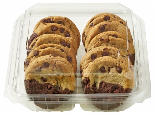 Bakery Fresh Double Chocolate & Chocolate Chip Duo Cookies Perspective: front