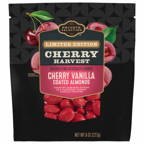 Private Selection® Cherry Harvest Cherry Vanilla Coated Almonds Perspective: front