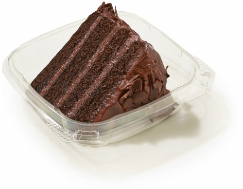 Private Selection 4 Layer Chocolate Fudge Cake Slice Perspective: front