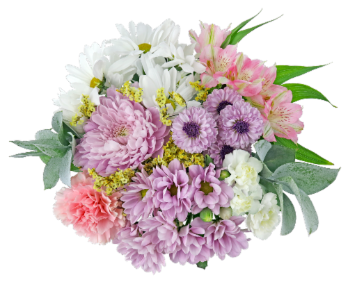 The Queens Flowers Soft Reflection Bouquet Perspective: front