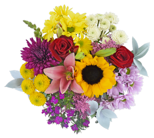 Love You Always Mother's Day Fresh Flower Bouquet Perspective: front