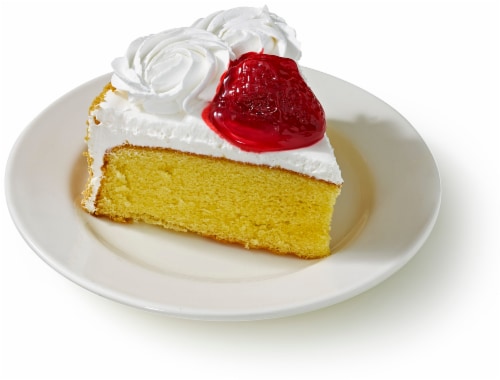 Bakery Fresh Strawberry Crunch Cake Slice Perspective: front