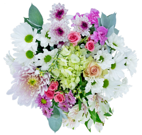 Bloom Haus™Cherry Crisp Bouquet - White / Pink / Purple Perspective: front