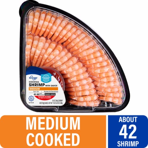 Kroger® Medium Shrimp Tray with Cocktail Sauce Perspective: front