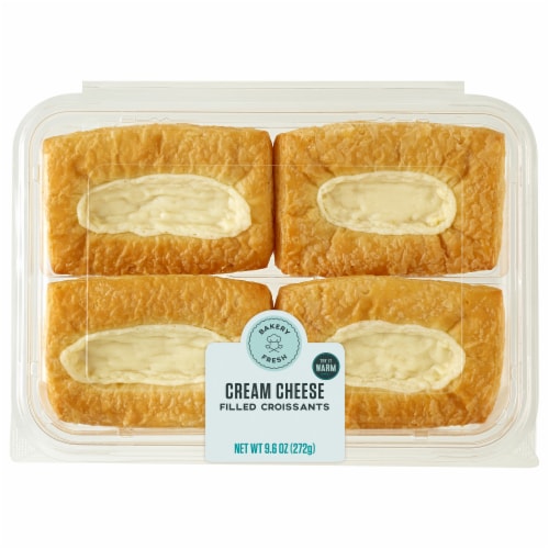 Bakery Fresh Cream Cheese Filled Croissants Perspective: front
