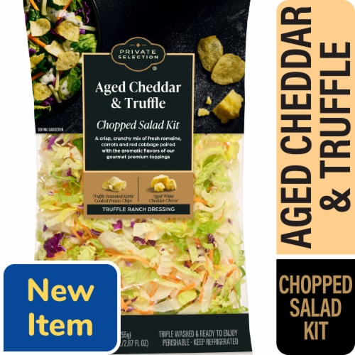 Private Selection® Aged Cheddar and Truffle Chopped Salad Kit Perspective: front
