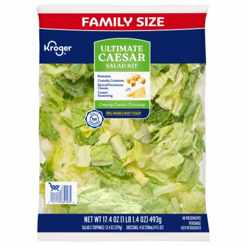 Kroger® Ultimate Caesar Salad Kit Family Size Perspective: front