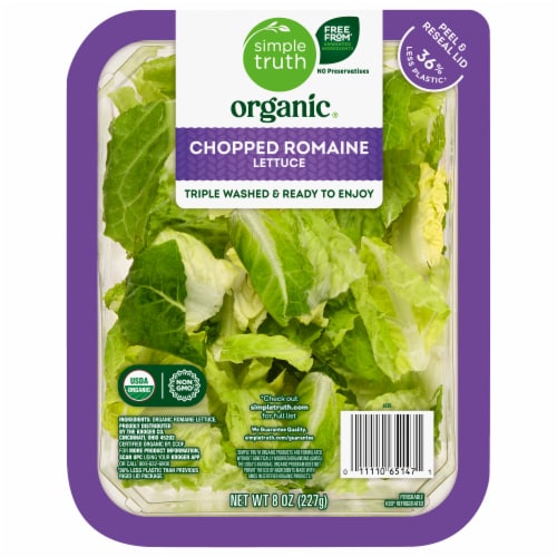 Simple Truth Organic® Chopped Romaine Lettuce Perspective: front