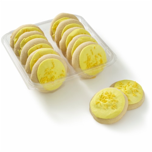 Bakery Fresh Pineapple Frosted Cookies Perspective: front