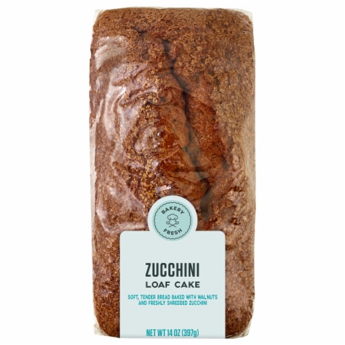 Bakery Fresh Zucchini Loaf Cake Perspective: front