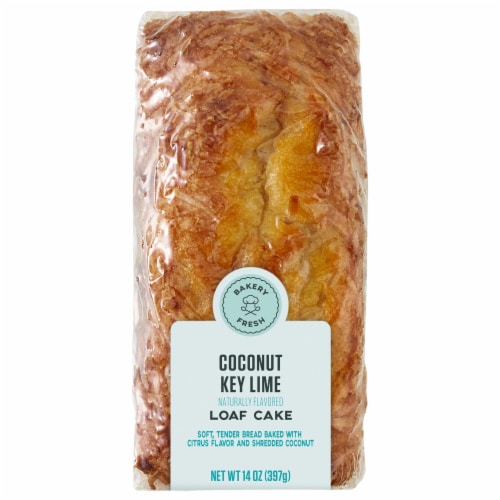 Bakery Fresh Coconut Key Lime Loaf Cake Perspective: front