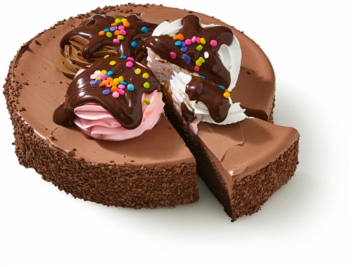 Bakery Fresh Neapolitan Crunch Cake Perspective: front