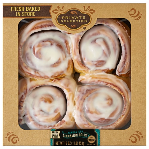 Private Selection® Vanilla Iced Cinnamon Rolls Perspective: front