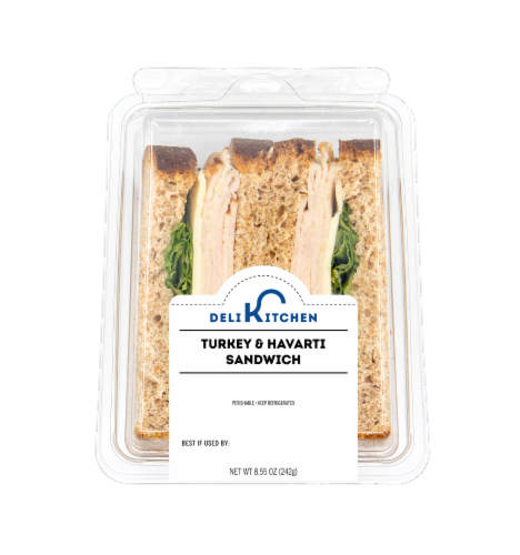 Deli Kitchen Turkey & Havarti Sandwhich Perspective: front