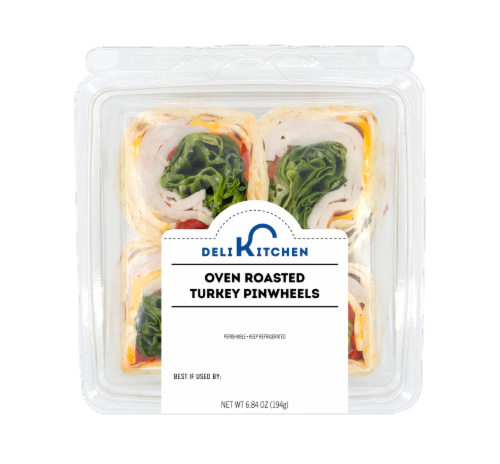 Deli Kitchen Oven Roasted Turkey Pinwheels Perspective: front