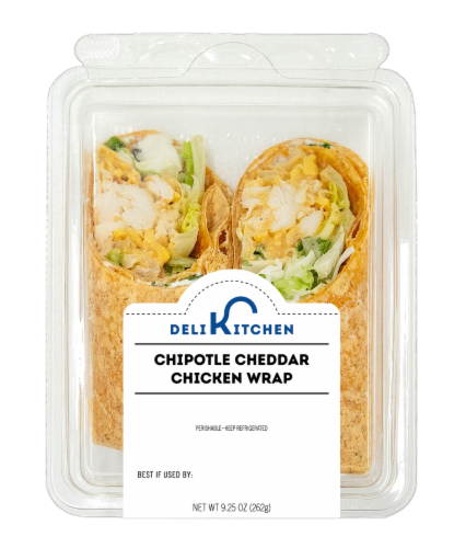 Deli Kitchen Chipotle Cheddar Chicken Wrap Perspective: front