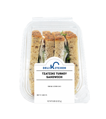 Deli Kitchen Turkey Tzatziki Sandwich Perspective: front