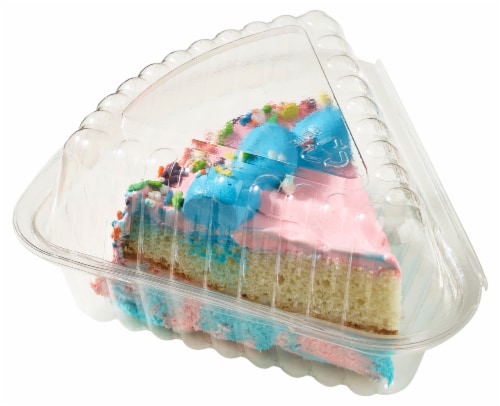 Bakery Fresh Unicorn Ice Cream Cake Slice Perspective: front