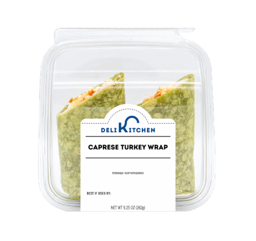 Deli Kitchen Caprese Turkey Wrap Perspective: front