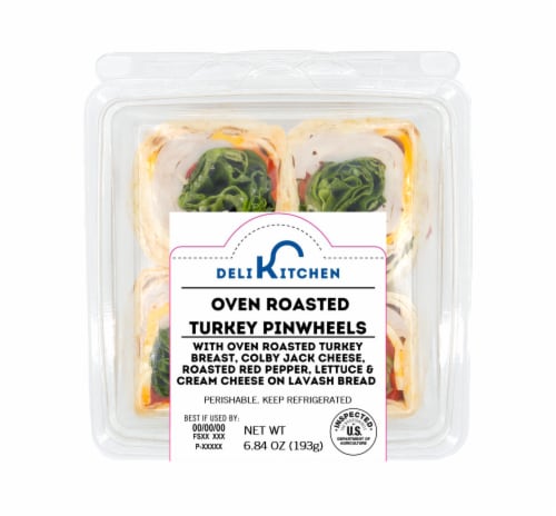 Deli Kitchen Oven Roasted Turkey Pinwheels Perspective: front