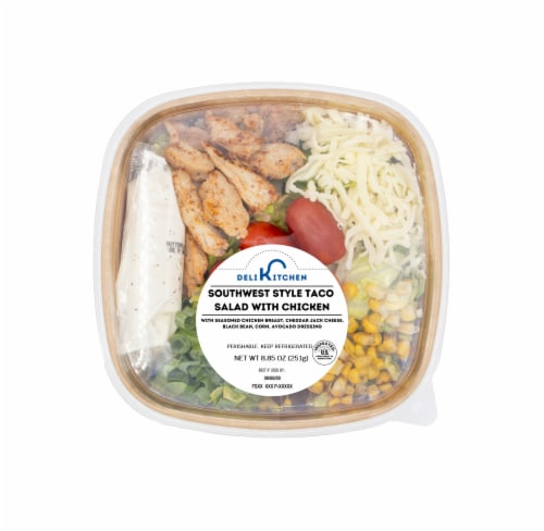 Deli Kitchen Southwest Style Taco Salad with Chicken Perspective: front