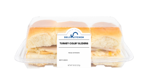 Deli Kitchen Turkey Colby Sliders Perspective: front